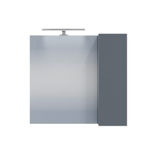 Зеркало-шкаф с подсветкой Санта Антарес 700522 70 см графит матовый